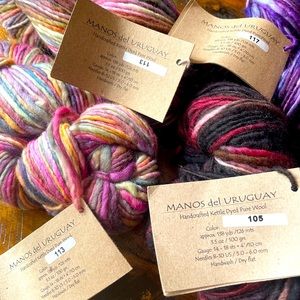 Monos del Uruguay handcrafted Kettle dyed pure wool .7.00 each wool